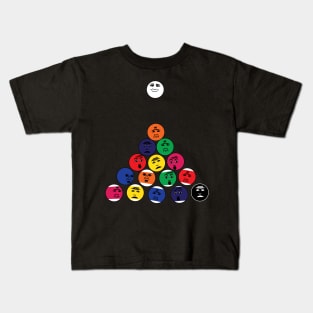 Funny balls of billiard Kids T-Shirt